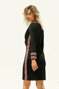vestido corto fiesta negro neopreno