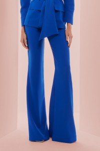 Pantalón Palazzo Crepe azul klein  para invitada