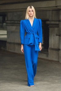 Pantalón Palazzo Crepe azul klein  para invitada