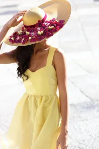 vestido largo amarillo para invitada boda apparentia collection