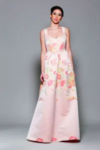 vestido largo estampado de flores para invitada boda