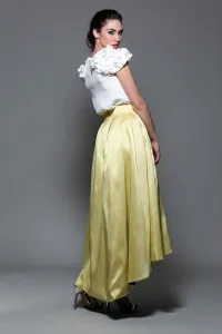 top de fiesta blanco con alas flores