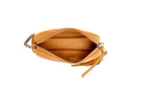 Bolso piel mini chic de colgar, asa metalica Lacambra color