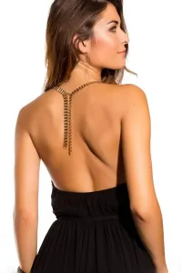 Vestido de fiesta largo para boda con cuello halter y escote en