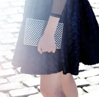 Bolso de fiesta clutch negro y dorado online