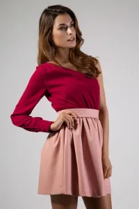 Vestido fiesta corto bicolor de daluna
