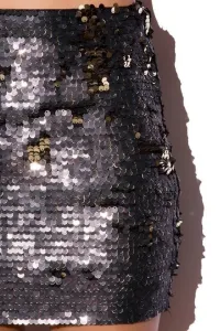 Falda de lentejuelas negra
