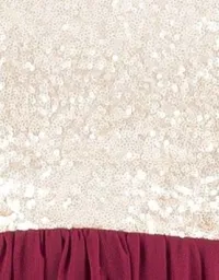 Vestido lentejuelas GRANATE