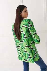 Chaqueta cruzada catcus verde y negra