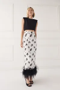 Top corto crepe negro para invitada boda