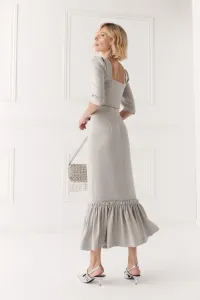top joya gris plata manga francesa