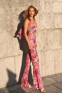 Top estampado flores rosa Amber