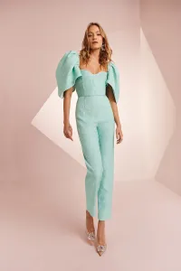 Mono brocado coral escote corazón Zoe