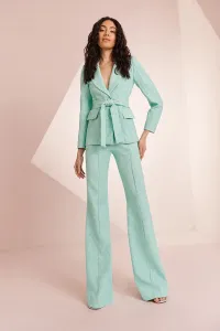 Chaqueta brocada aguamarina Robin