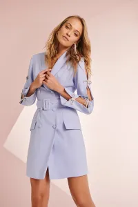 Vestido esmoquin en crepe lavanda Mandy