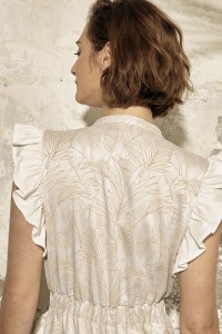Mono con volantes estampado palmeras Ca Mari