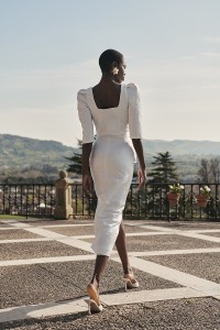 Top joya de jacquard brocado flores blanco escote corazon
