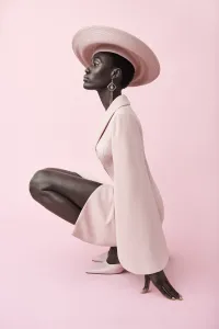 sombrero pamela de buntal rafia rosa palo para invitadas