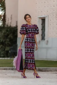 estola pelo lila para invitadas boda invierno