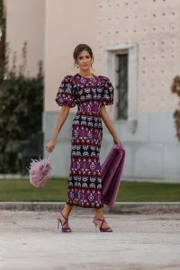 estola pelo lila para invitadas boda invierno