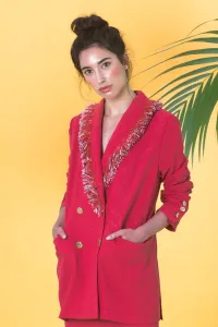 Blazer Rafia Flecos Marlo