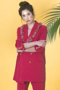 Blazer Rafia Flecos Marlo