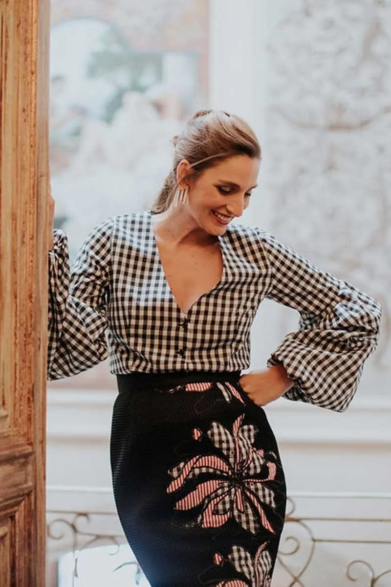 blusa cuadros vichy miss cavallier x apparentia