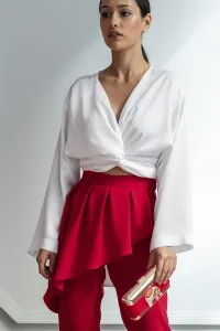 Bolso dorado con terciopelo rojo y elefante rojo