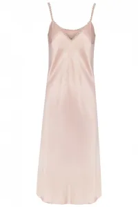 camison rosa largo con puntilla
