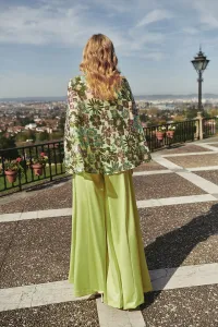 falda pantalon saten lima invitada boda fiesta