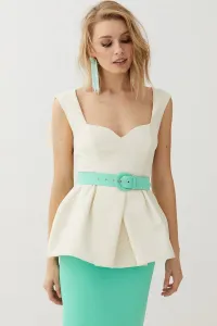 Conjunto falda lápiz y top Peplum kathy