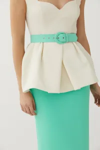 Conjunto falda lápiz y top Peplum kathy