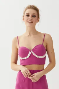 Top Corto de Tirantes Cazuelas Rosa Lux