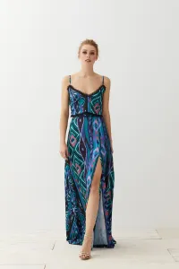 Conjunto falda larga y top étnico Tona