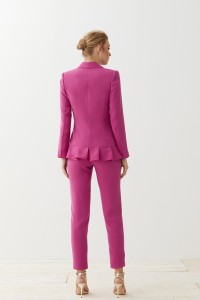 Traje Chaqueta Pantalón Rosa Dennis