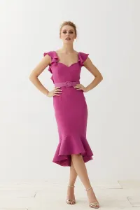 Vestido Corto Escote Corazón Rosa Sirena