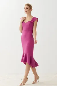 Vestido Corto Escote Corazón Rosa Sirena