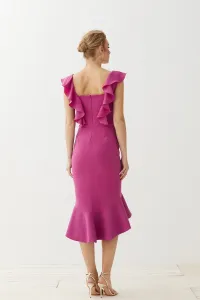 Vestido Corto Escote Corazón Rosa Sirena