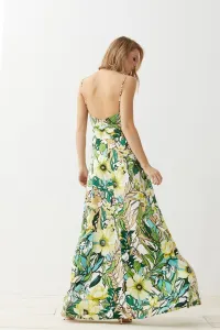 Vestido Largo Estampado Lencero Delphine