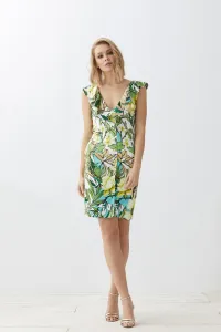 Vestido Corto Abotonado Estampado Apolo