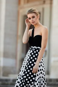 Top Negro Escote Corazón Maggie