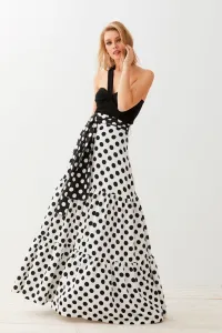 Falda Larga de Lunares con Lazada Maia