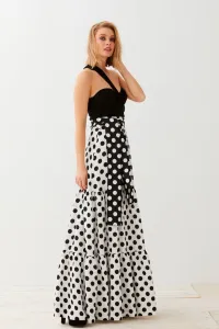 Falda Larga de Lunares con Lazada Maia