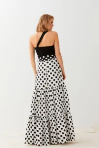 Falda Larga de Lunares con Lazada Maia