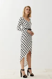 Vestido Midi Lunares con Cinturón Muriel