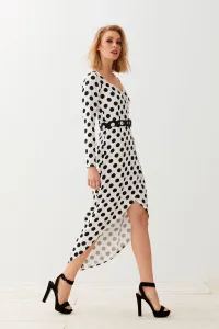 Vestido Midi Lunares con Cinturón Muriel
