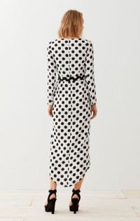 Vestido Midi Lunares con Cinturón Muriel