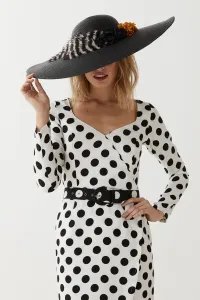 Vestido Midi Lunares con Cinturón Muriel
