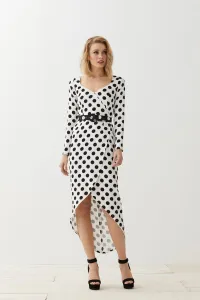 Vestido Midi Lunares con Cinturón Muriel