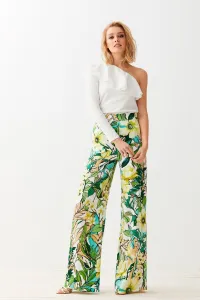 top asimetrico con volante blanco agape